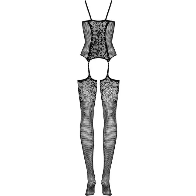 Комбинезон с цветочным рисунком и интимным доступом - Spicy. Фотография 6.