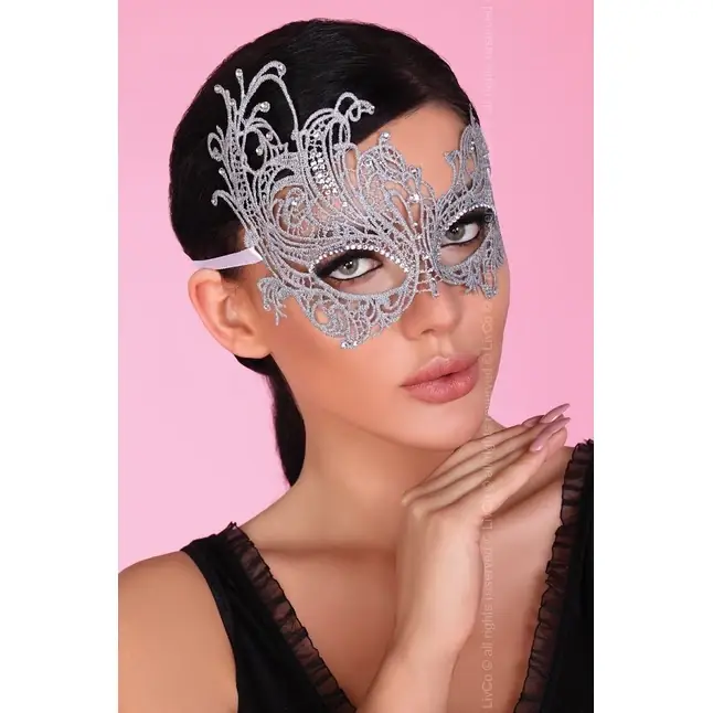 Серебристая ажурная маска Mask Silver