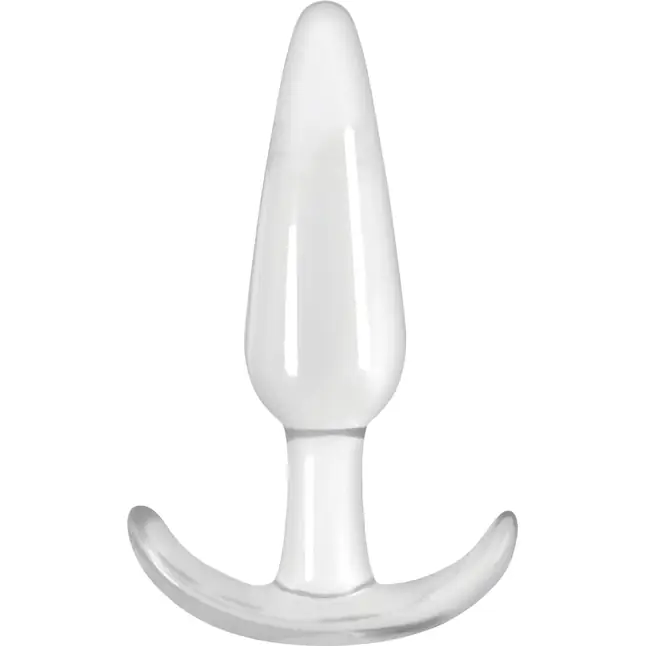 Прозрачная анальная пробка прозрачная Jelly Rancher T-Plug Smooth - 11 см - Jelly Rancher