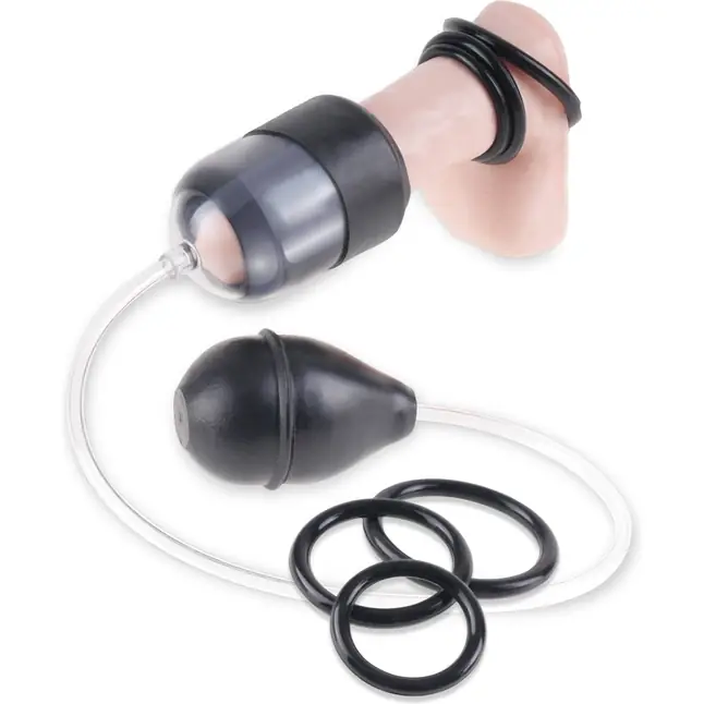 Компактная помпа-насос для головки Suck N’ Stroke Head Pump - Fetish Fantasy Series. Фотография 2.