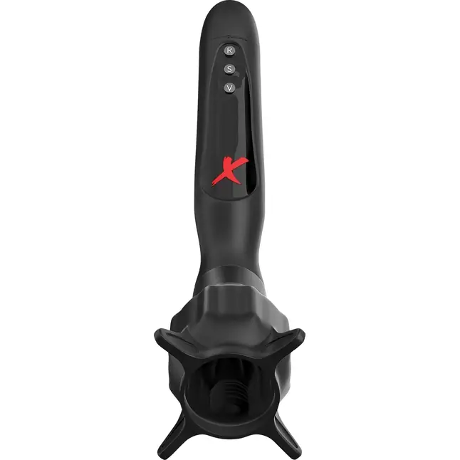 Чёрный вибростимулятор для головки члена с эффектом всасывания Vibrating Roto-Sucker - PDX Elite