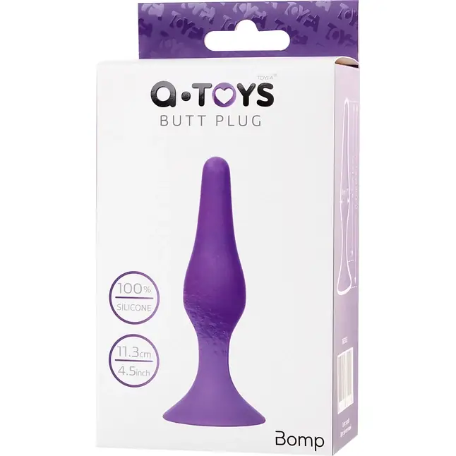 Фиолетовая анальная втулка Toyfa A-toys - 11,3 см. Фотография 5.