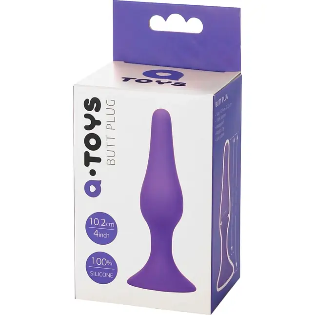Фиолетовая анальная втулка Toyfa A-toys - 10,2 см. Фотография 5.