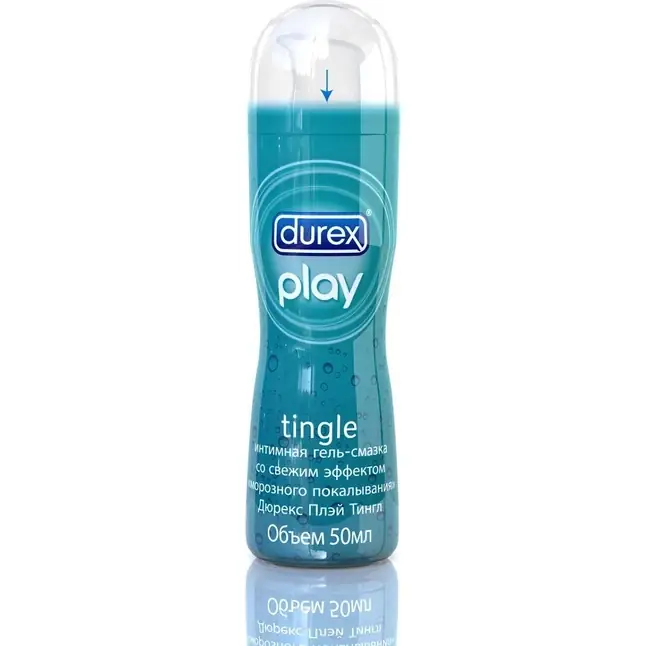 Интимная гель-смазка DUREX Play Tingle с эффектом “морозного покалывания - 50 мл