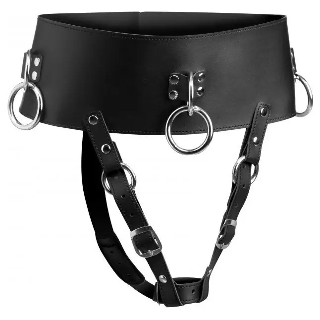 Пояс для фиксации вибромассажера на теле Forced Orgasm Belt - Master Series