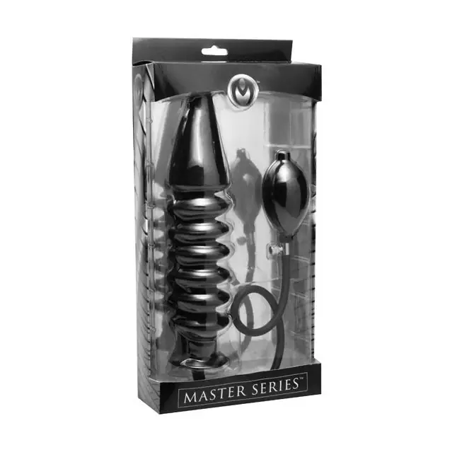 Анальный плаг-расширитель Accordion Inflatable XL Anal Plug - 25 см - Master Series. Фотография 4.
