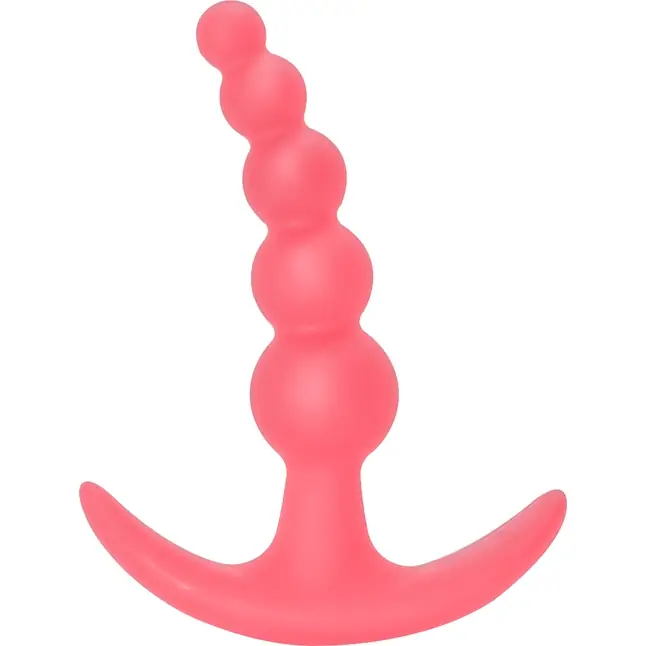 Розовая анальная пробка Bubbles Anal Plug - 11,5 см - First Time