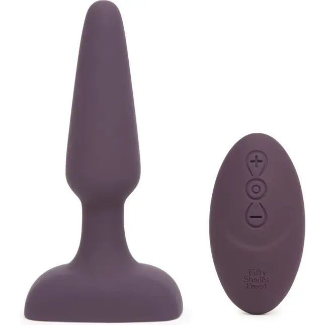 Фиолетовая вибровтулка Feel So Alive Rechargeable Vibrating Pleasure Plug - 14 см - Fifty Shades Freed