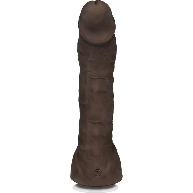 Коричневый фаллоимитатор-гигант Prince Yahshua ULTRASKYN 10.5” Cock with Removable Vac-U-Lock Suction Cup - 27,4 см - Signature Cocks. Фотография 3.