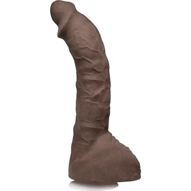Коричневый фаллоимитатор-гигант Prince Yahshua ULTRASKYN 10.5” Cock with Removable Vac-U-Lock Suction Cup - 27,4 см - Signature Cocks