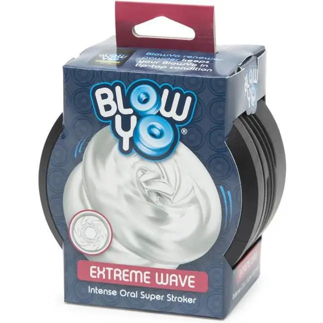 Мастурбатор со спиралевидным рельефом BlowYo Extreme Wave Textured Blowjob Stroker. Фотография 4.