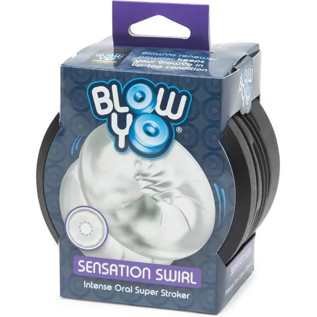 Мастурбатор со спиралевидным тоннелем BlowYo Sensation Swirl Textured Blowjob Stroker. Фотография 4.