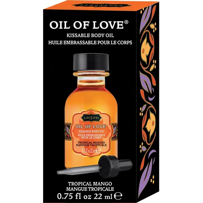 Масло для ласк с ароматом манго Oil of Love Tropical Mango - 22 мл. Фотография 2.
