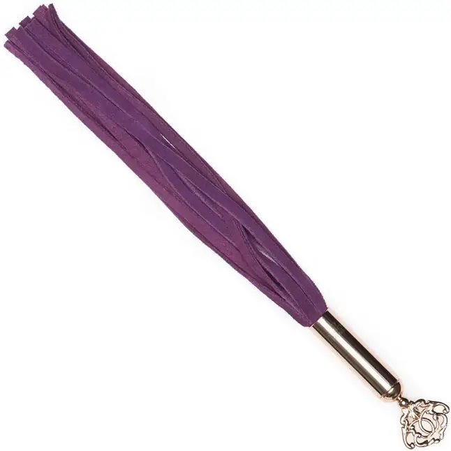 Фиолетовая мини-плеть Cherished Collection Suede Mini Flogger - 30 см - Fifty Shades Freed. Фотография 2.