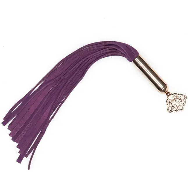 Фиолетовая мини-плеть Cherished Collection Suede Mini Flogger - 30 см - Fifty Shades Freed