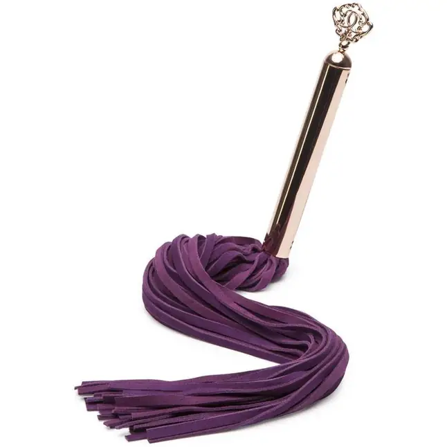 Фиолетовая плеть Cherished Collection Suede Flogger - 63,5 см - Fifty Shades Freed. Фотография 3.