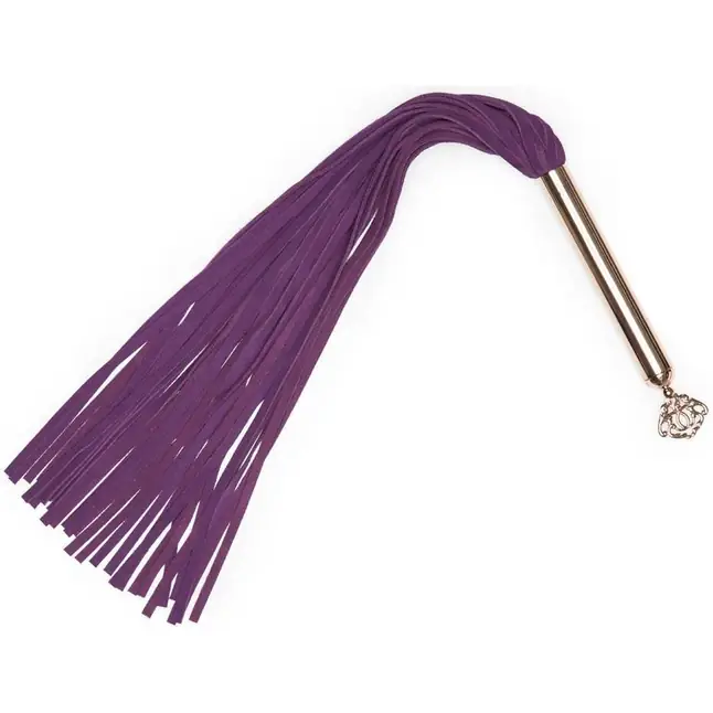 Фиолетовая плеть Cherished Collection Suede Flogger - 63,5 см - Fifty Shades Freed