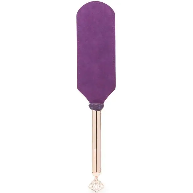 Фиолетовый пэддл Cherished Collection Leather and Suede Paddle - 41 см - Fifty Shades Freed. Фотография 2.