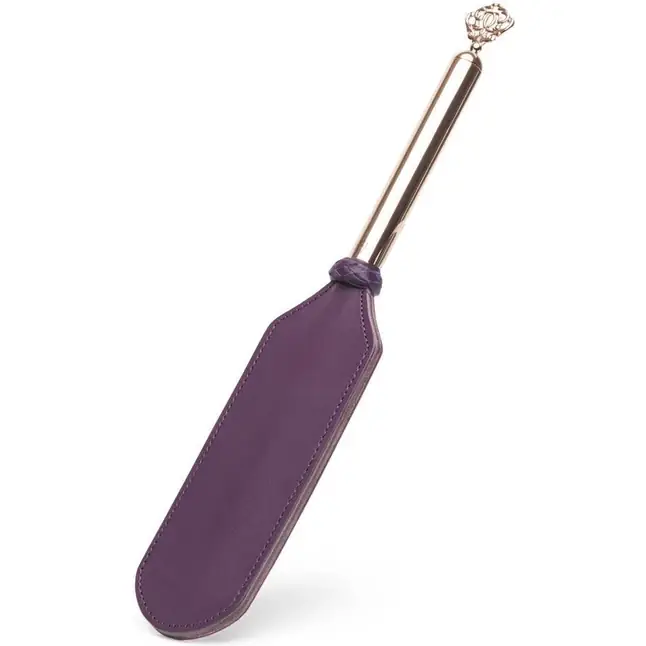 Фиолетовый пэддл Cherished Collection Leather and Suede Paddle - 41 см - Fifty Shades Freed. Фотография 3.