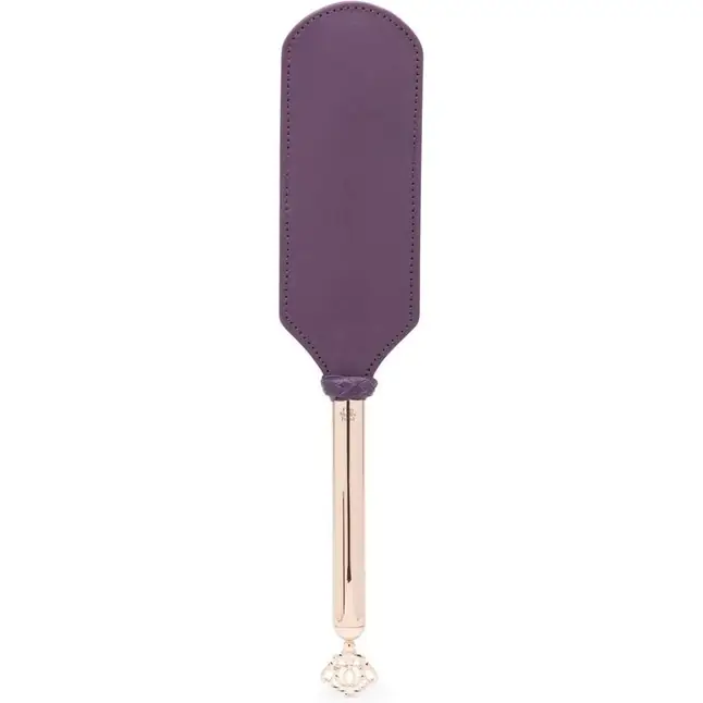 Фиолетовый пэддл Cherished Collection Leather and Suede Paddle - 41 см - Fifty Shades Freed