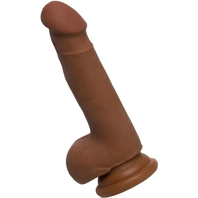 Вибратор-реалистик мулат TOYFA RealStick Elite Mulatto - 19 см - RealStick Elite Mulatto