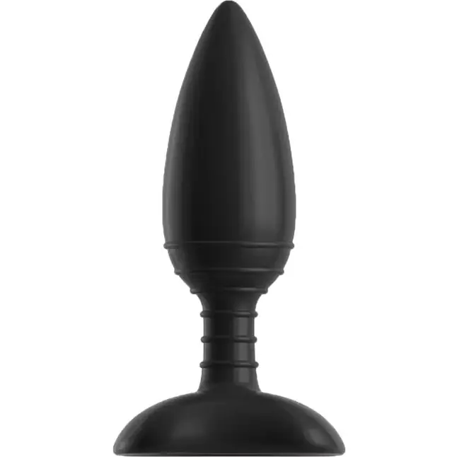 Чёрная вибровтулка NEXUS ACE SMALL с дистанционным управлением - 10 см