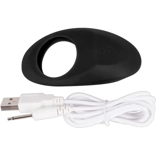 Чёрное эрекционное виброкольцо Lust Vibrating Cock Ring - Lust. Фотография 2.