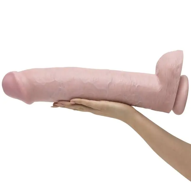 Телесный фаллоимитатор-гигант 15 Cock with Balls - 40,6 см - King Cock. Фотография 3.