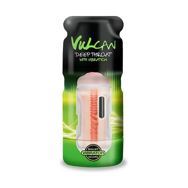 Мастурбатор-ротик CyberSkin Vulcan Deep Throat with Vibration - Vulcan. Фотография 4.