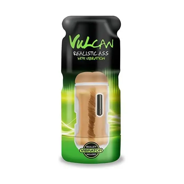 Мастурбатор-анус мулатки CyberSkin Vulcan Realistic Ass with Vibration - Vulcan. Фотография 5.