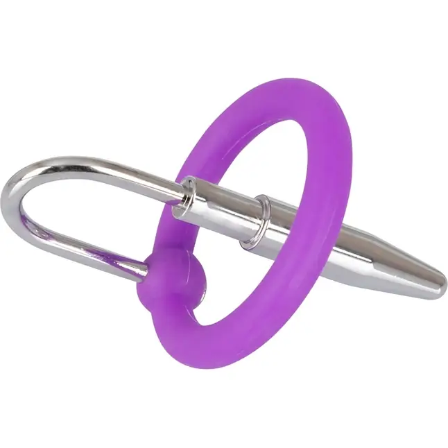 Уретральный плаг с силиконовым кольцом под головку Penis Plug - You2Toys. Фотография 2.