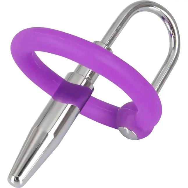 Уретральный плаг с силиконовым кольцом под головку Penis Plug - You2Toys