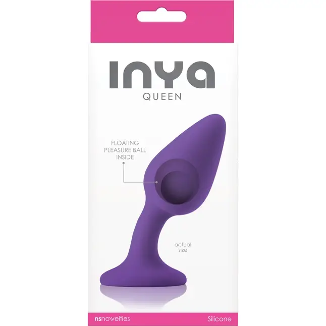 Фиолетовая гибкая анальная пробка INYA Queen - 11,9 см - INYA. Фотография 2.