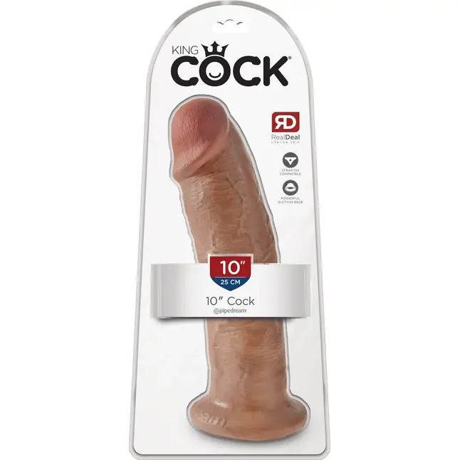 Фаллоимитатор-мулат большого размера 10 Cock - 25,4 см - King Cock. Фотография 5.