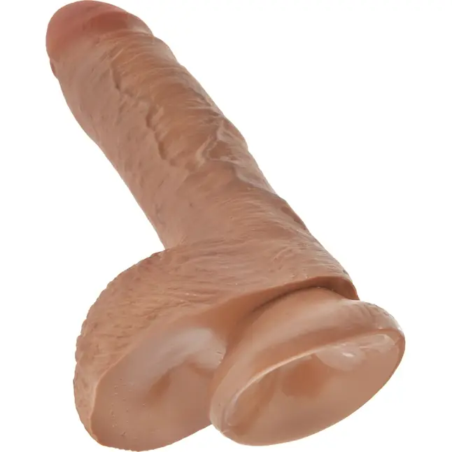 Фаллоимитатор-мулат 8 Cock with Balls - 21,3 см - King Cock. Фотография 6.