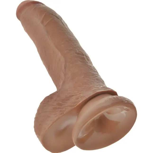 Фаллоимитатор-мулат 9 Cock with Balls - 22,9 см - King Cock. Фотография 6.