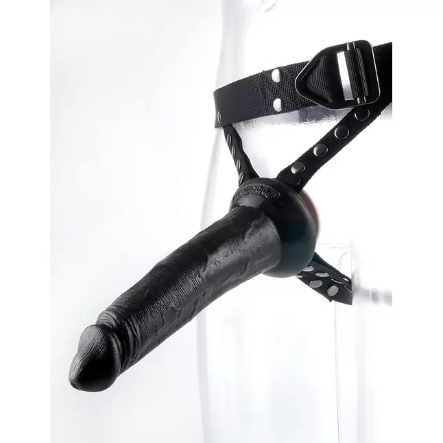 Полый страпон на регулируемых ремнях Harness with Hollow Strap-On - 20,3 см - Sir Richard s. Фотография 5.