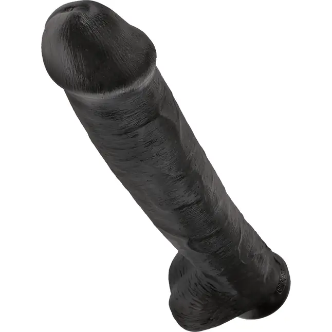 Чёрный фаллоимитатор-гигант 15 Cock with Balls - 40,6 см - King Cock. Фотография 6.