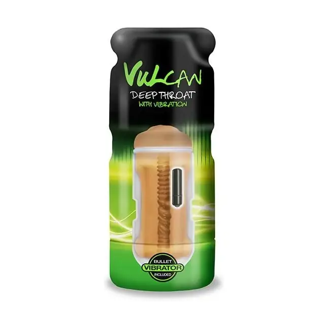 Мастурбатор-ротик мулатки CyberSkin Vulcan Deep Throat with Vibration - Vulcan. Фотография 5.