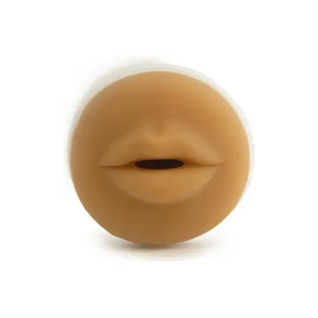 Мастурбатор-ротик мулатки CyberSkin Vulcan Deep Throat with Vibration - Vulcan