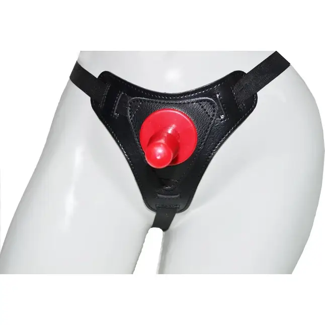 Трусики Harness из искусственной кожи