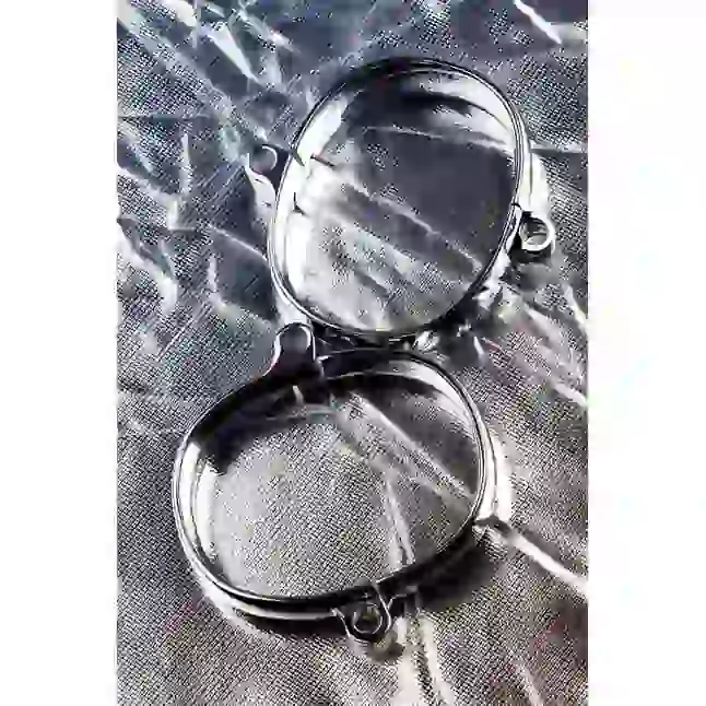 Металлический наручники с замком - Metal. Фотография 10.