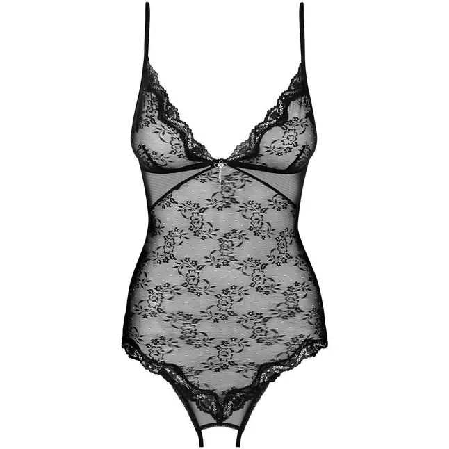 Боди из цветочного кружева Charms с интимным доступом - Spicy. Фотография 5.
