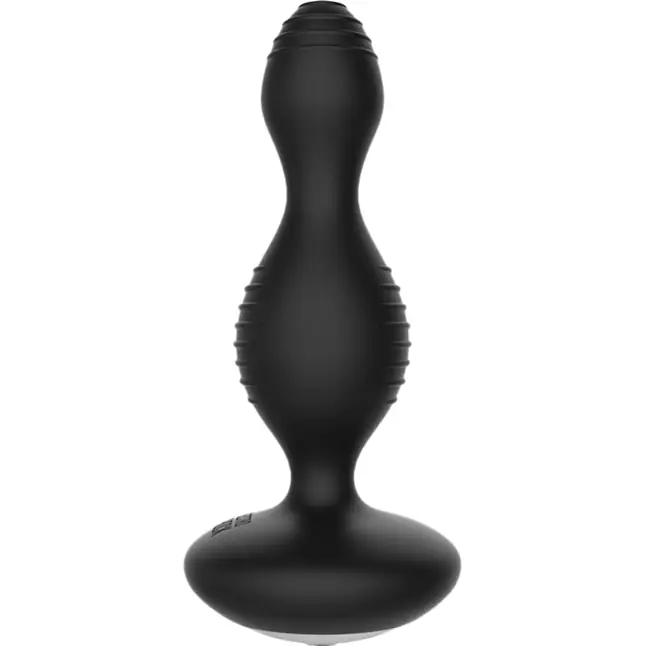 Чёрная анальная пробка с электростимуляцией E-Stimulation Vibrating Buttplug - 14 см - Electroshock. Фотография 2.