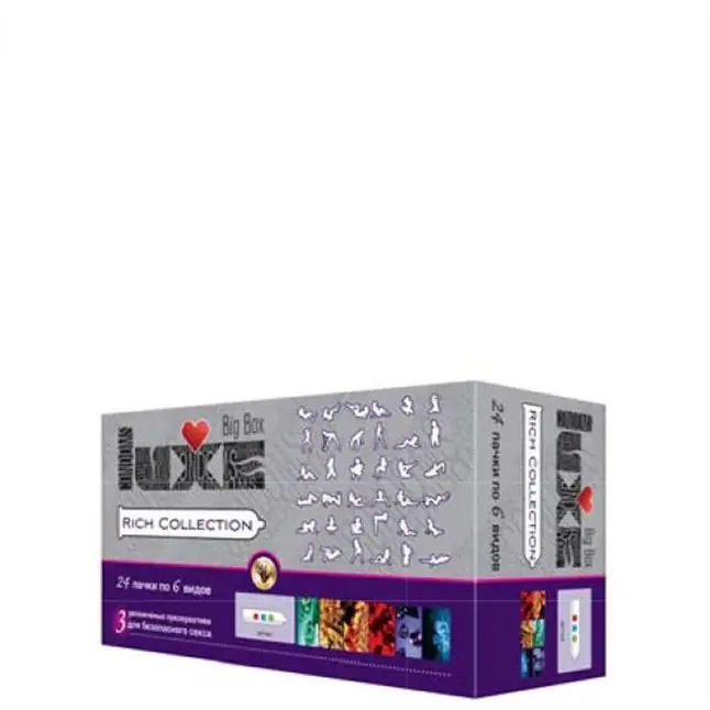 Презервативы Luxe Big Box Rich Collection - 1 блок (24 уп. по 3 шт. в каждой). Фотография 2.