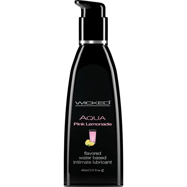 Лубрикант с ароматом розового лимонада Wicked Aqua Pink Lemonade - 60 мл
