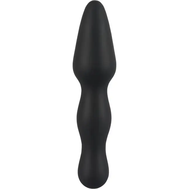 Чёрный анальный стимулятор из силикона - 17,3 см - You2Toys