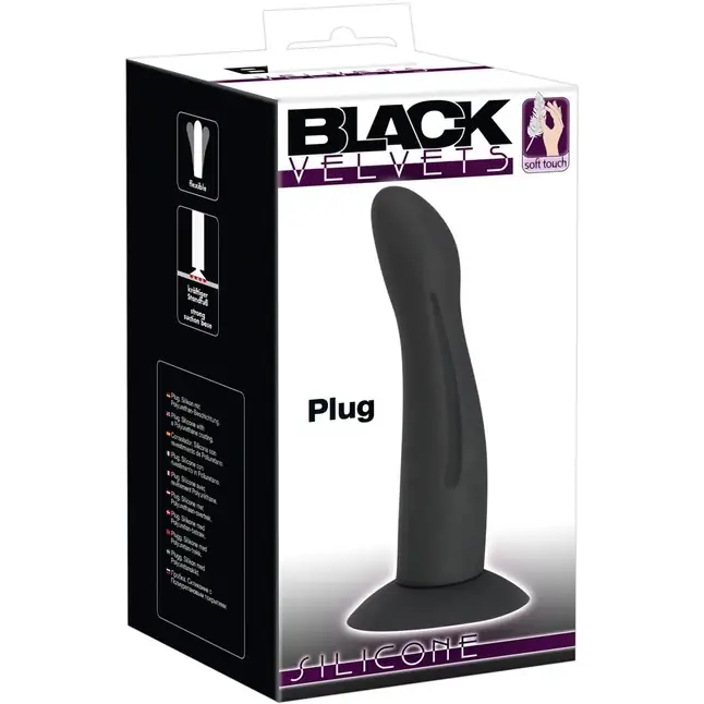 Чёрный анальный фаллоимитатор - 17,5 см - You2Toys. Фотография 4.