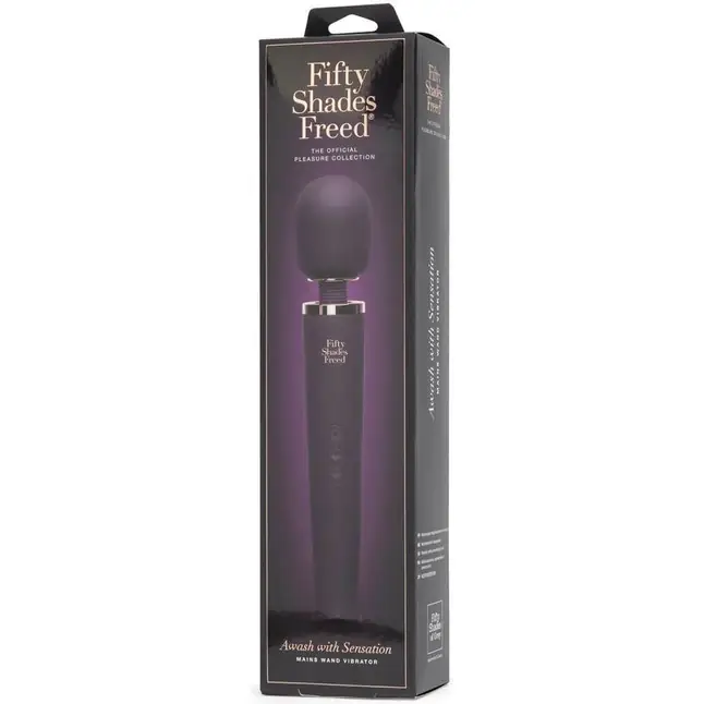 Фиолетовый вибратор Fifty Shades Freed Awash with Sensation Mains Wand Vibrator - Fifty Shades Freed. Фотография 6.