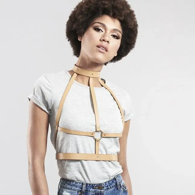 Коричневая портупея MAZE H HARNESS BROWN